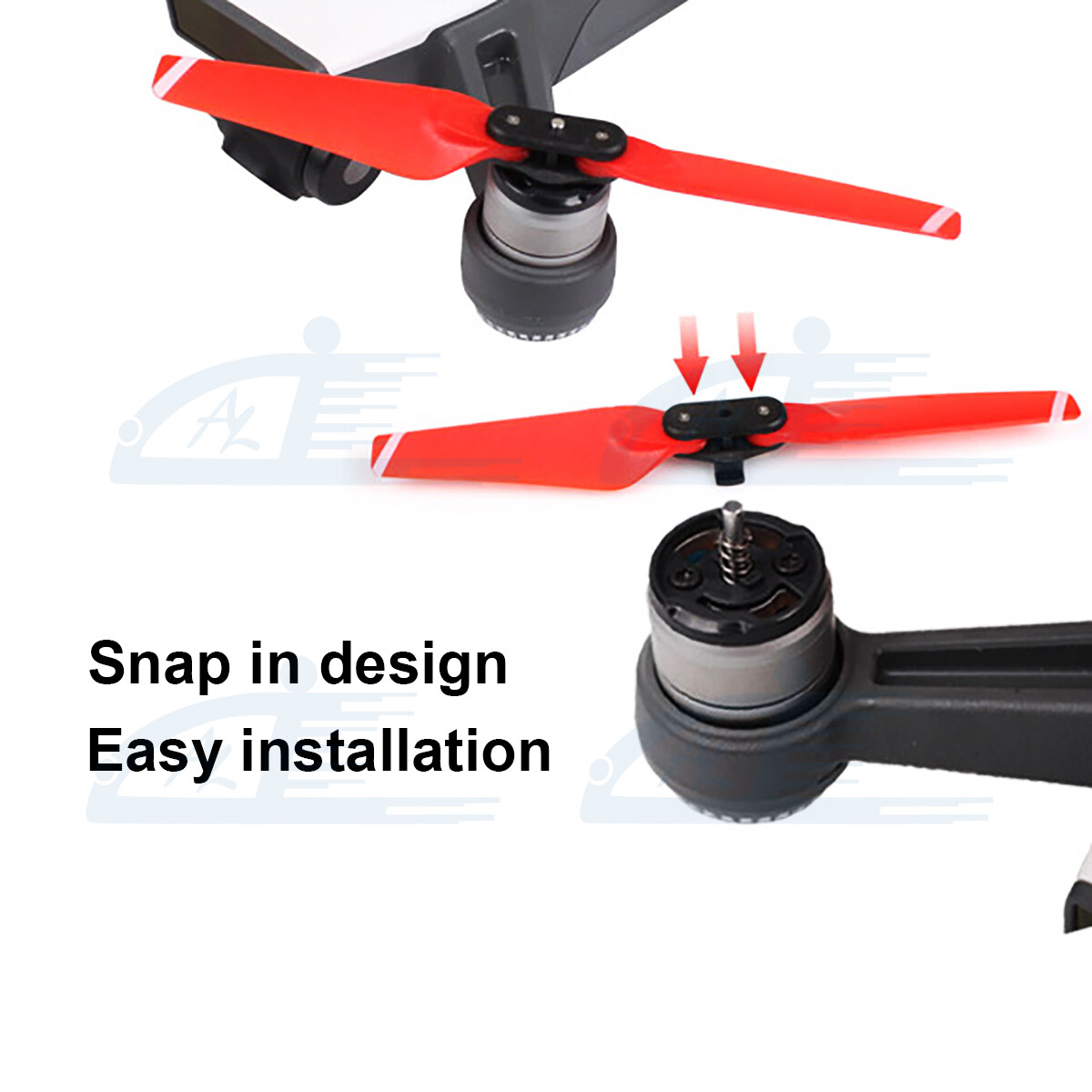 2 pairs 4730F Quick-Release Foldable Propellers Blades Props for DJI Spark Drone