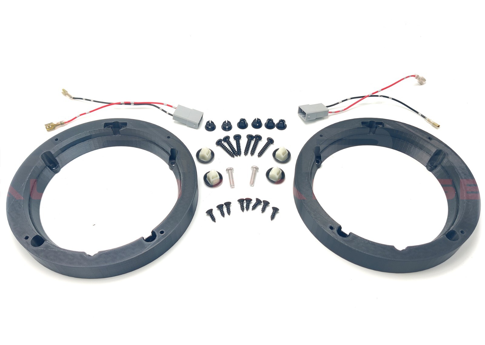 Acura Honda Door Mounting Ring Spacer Adapter for 6.5 Speakers w Speaker Harness