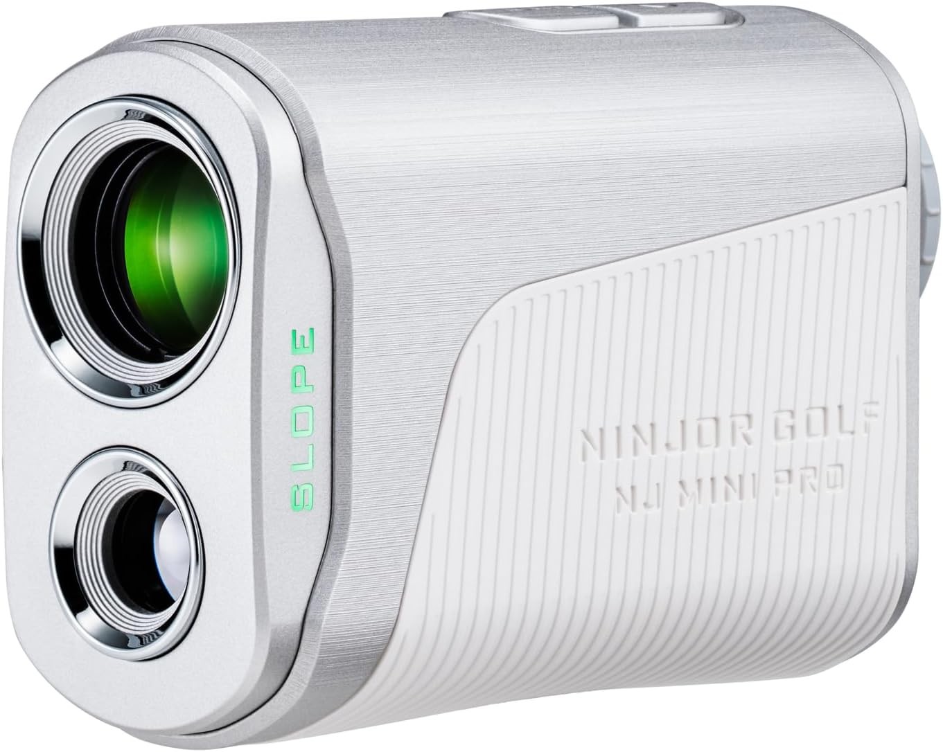 (Ninja Golf) NJ Mini Series Golf Range Finder with Slope Switch and SILVER LCD