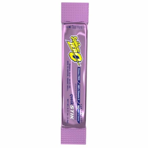 Electrolyte Replenishment Drink Mix Sqwincher Quik Stik Zero Grape Flavor 11 oz.