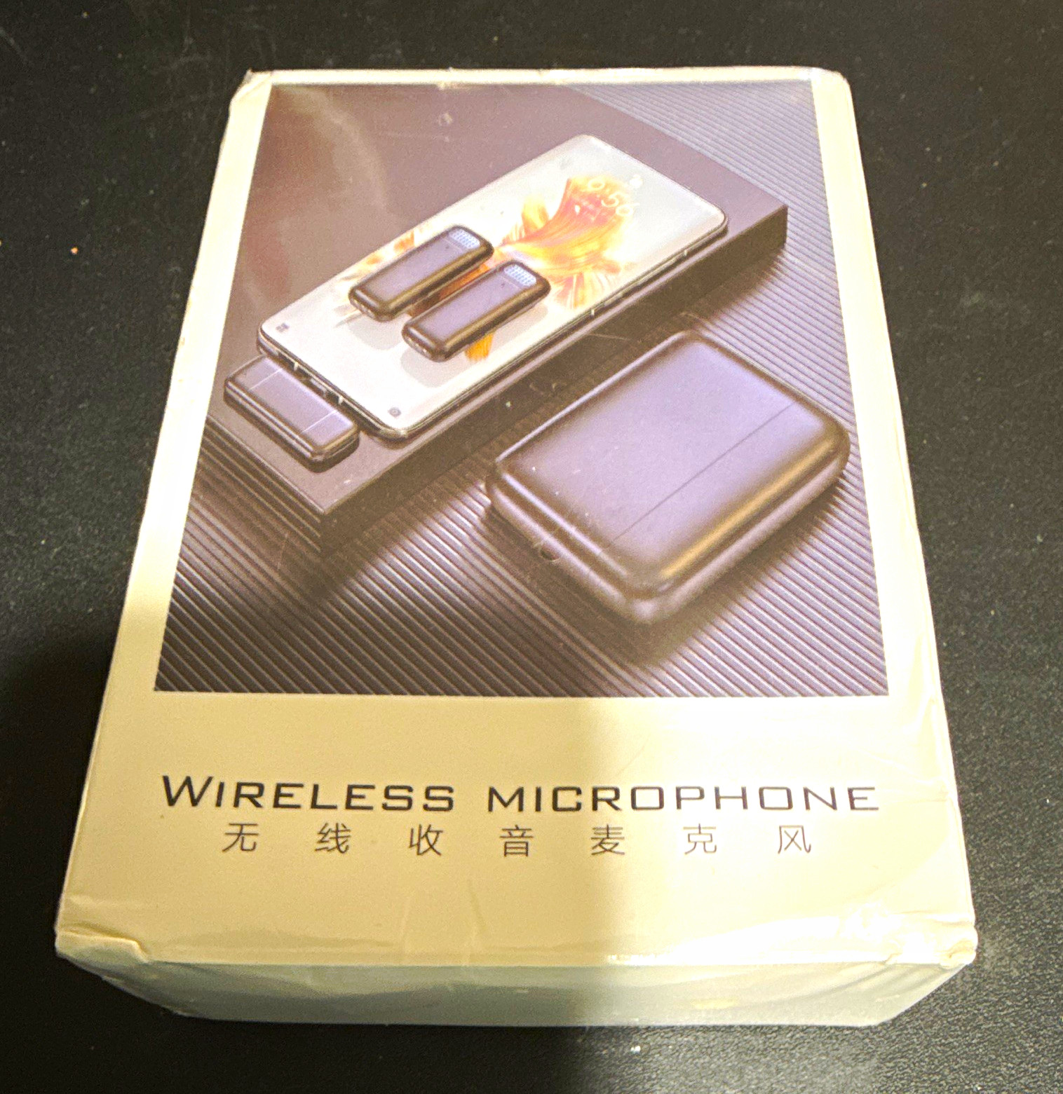 BK90 Wireless Microphone Set, Black, Wireless Connectivity for Apple iPhone