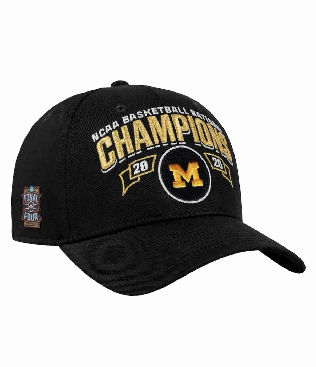 Michigan Wolverines 2026 NCAA Men’s Basketball National Champions Hat ONE SIZE