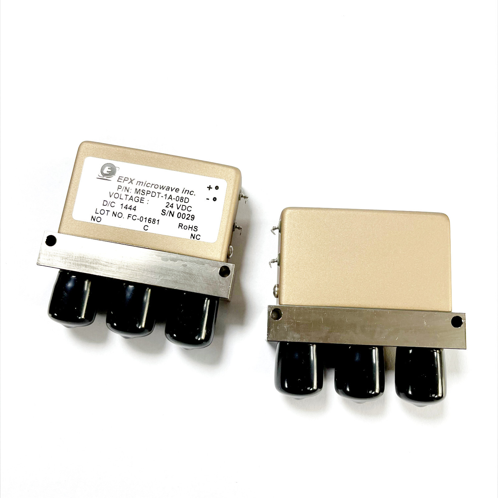EPX Technologies Inc MSPDT-1A-08D DC-18 GHz 24 VDC SMA RF Coaxial Switch New