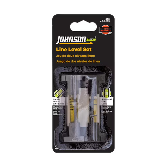 Johnson Level Plastic 3-in 1 Vial Line/Surface level