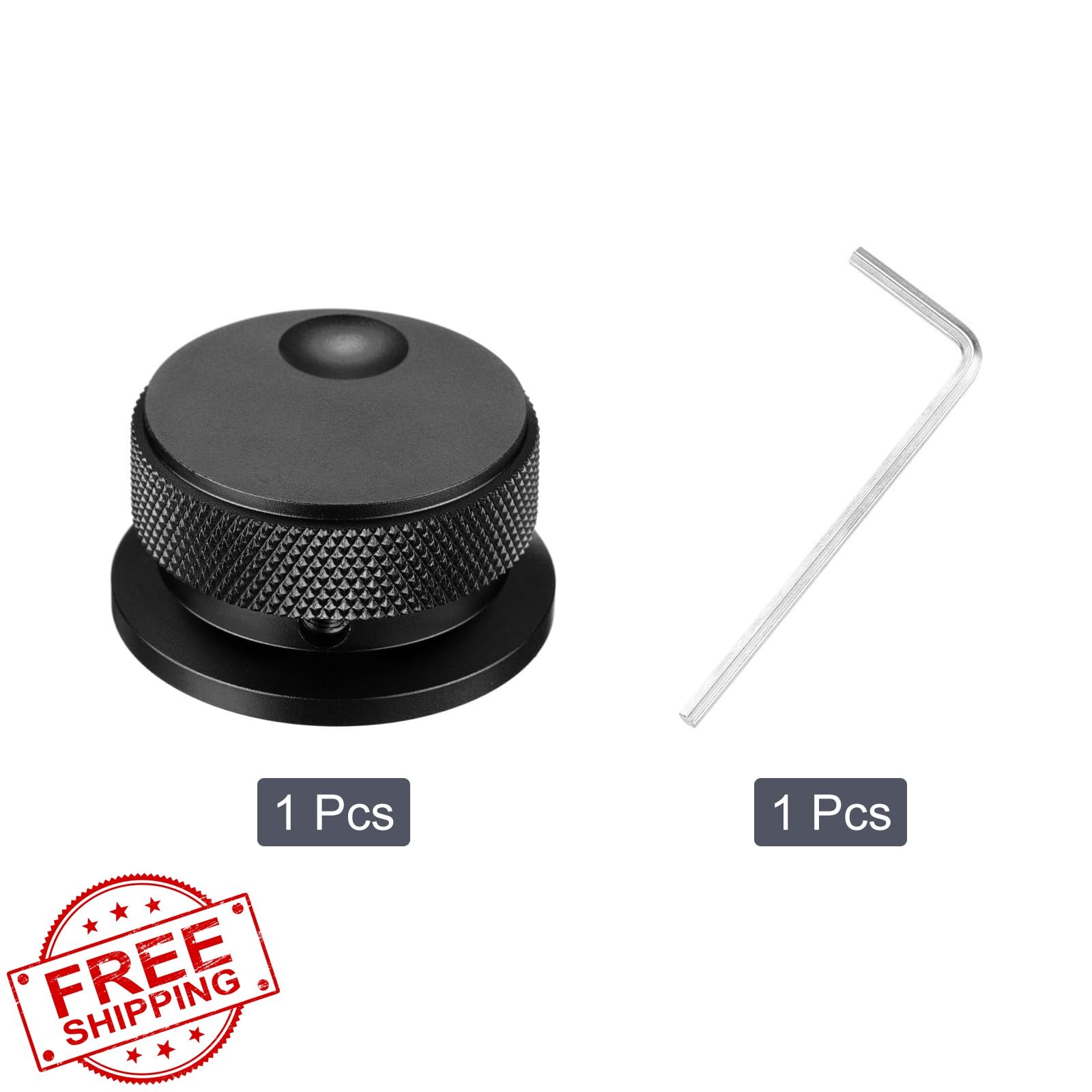MECCANIXITY Aluminium Potentiometer Knobs 1/4"x1.5", Universal Top Hat Knobs ...