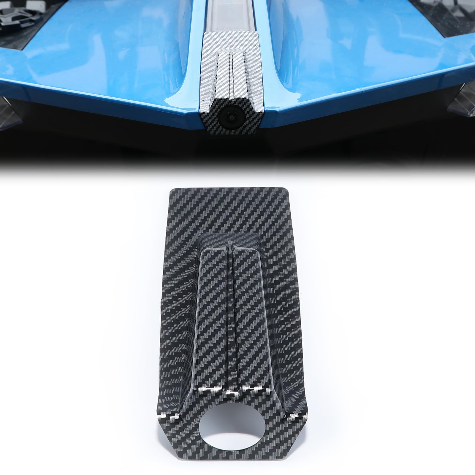 Rear Camera Trim Cover for Polaris Slingshot, Carbon Fiber Pattern...