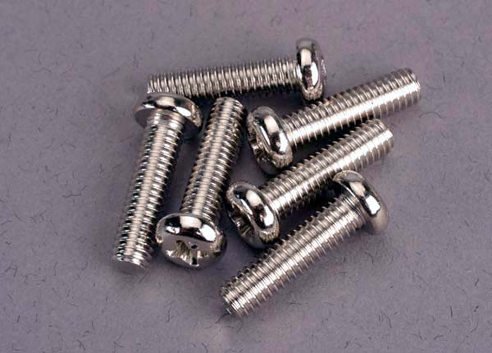 Traxxas 2573 - Roundhead Machine Phillips Screws, 4X15mm (6)