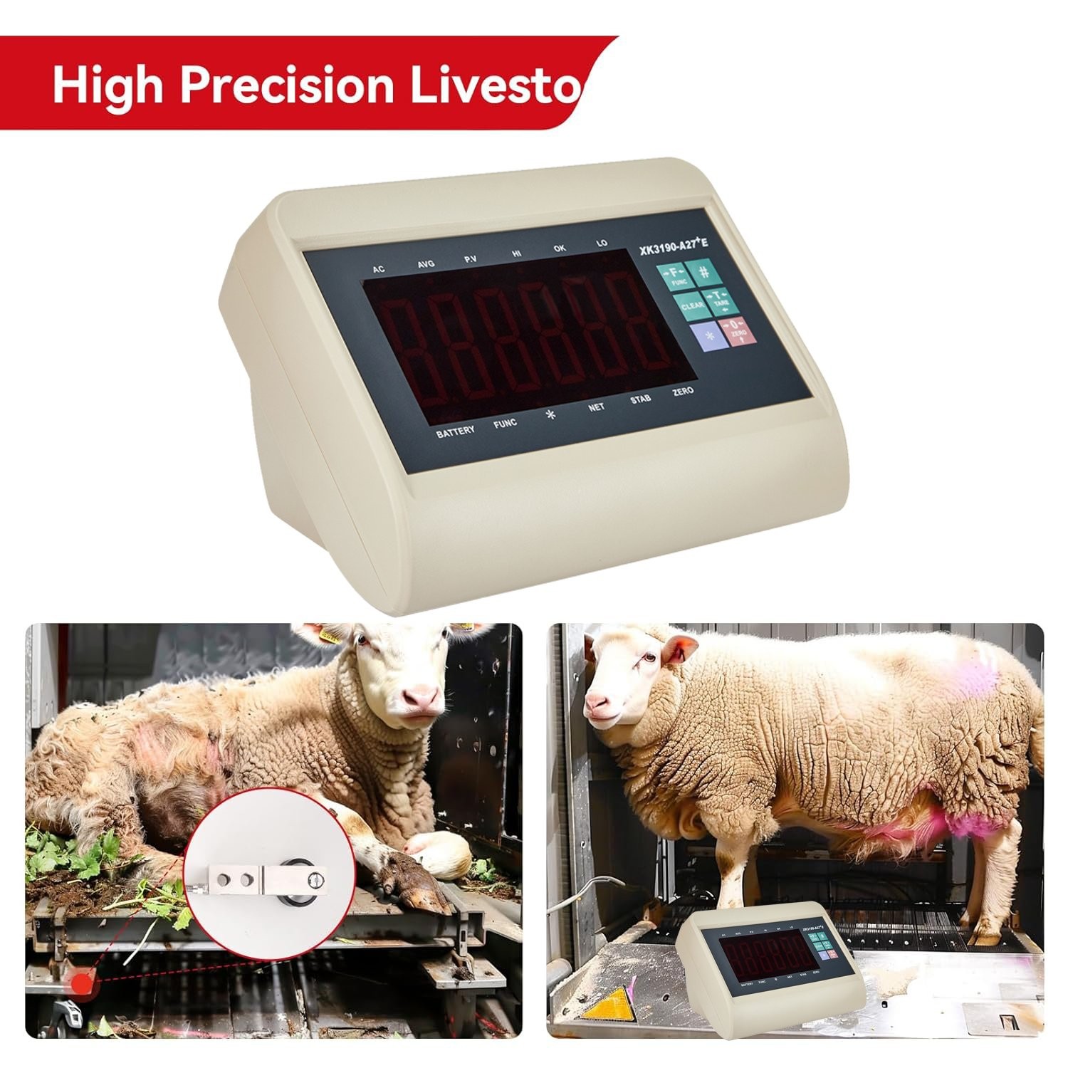 Package Scale Livestock Scale Load Cell Scale Kit 10000lb Cattle Sheep Platform