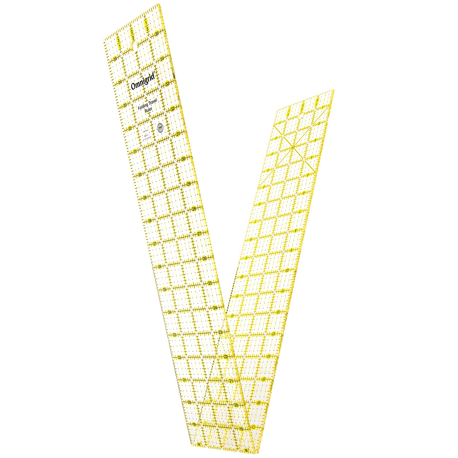 Omnigrid Folding Ruler, 4 x 36-Inch, Clear 4" x 36",