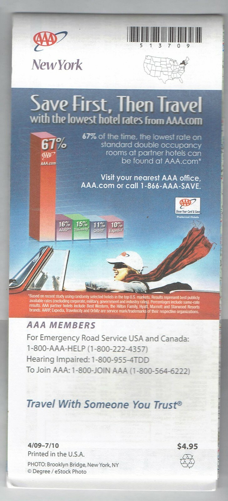 2009 AAA Map New York