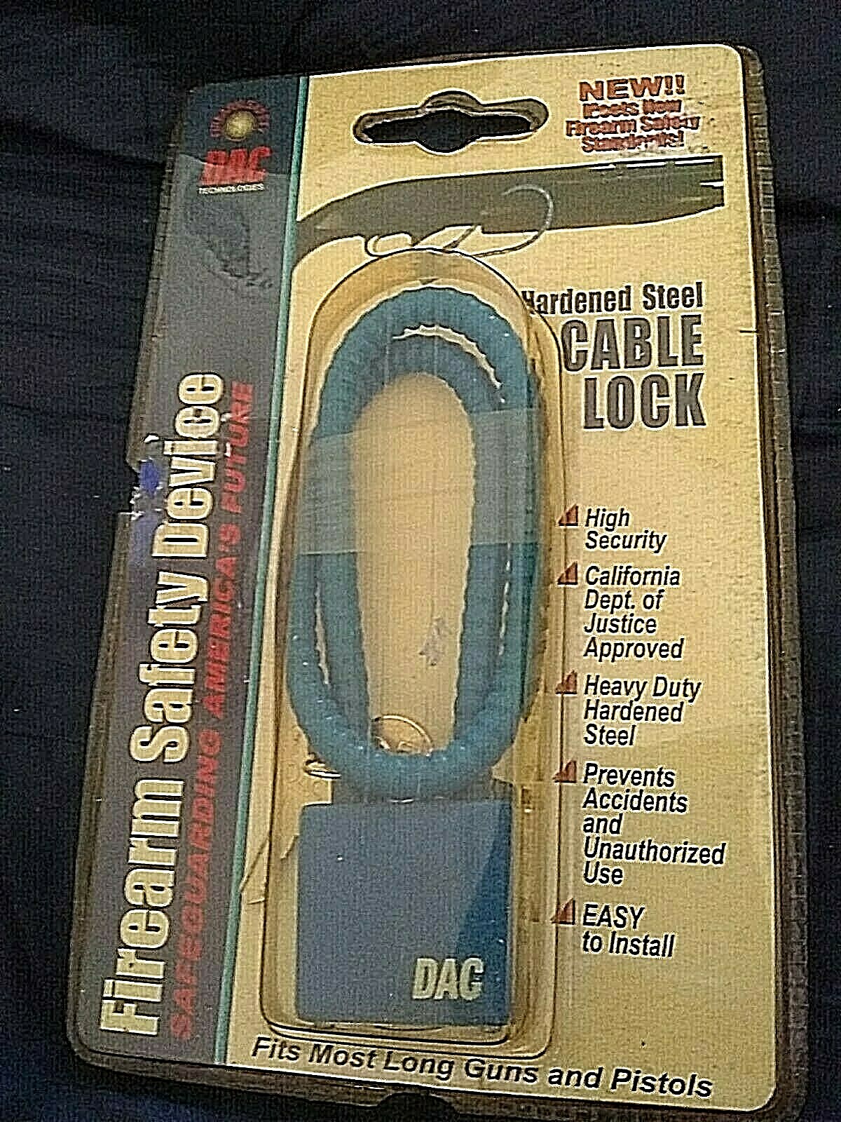 New Firearm Locks Lot Shotlock Model #10000-PTR-4 and CL551DAC Cable Locks