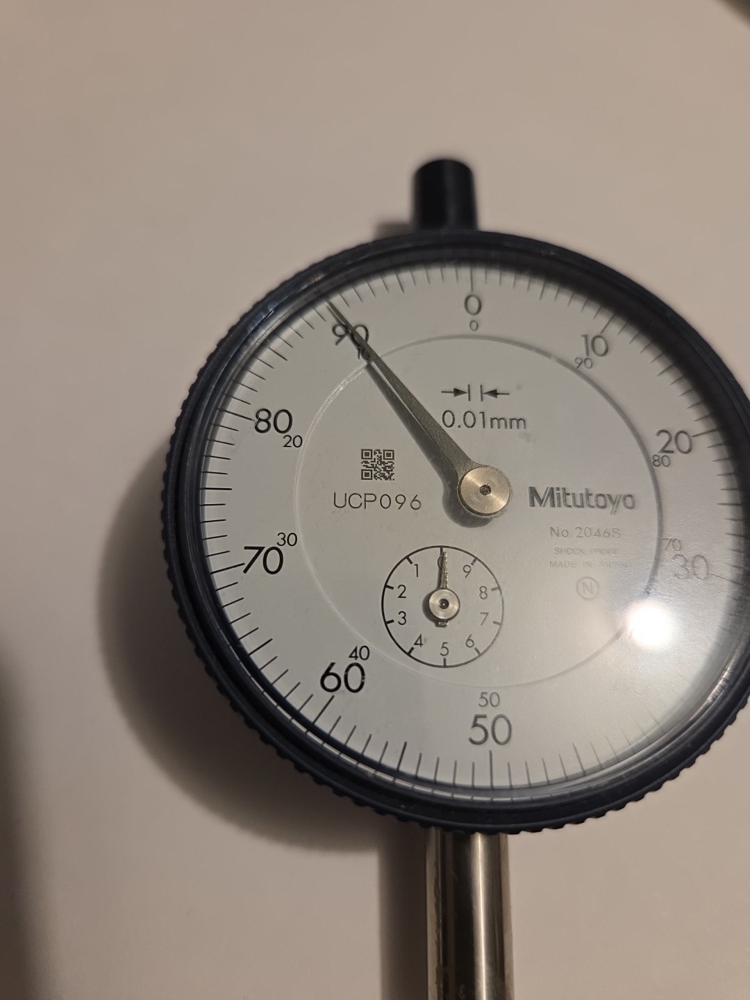 Mitutoyo 2046S Dial Indicator .01 X 10MM