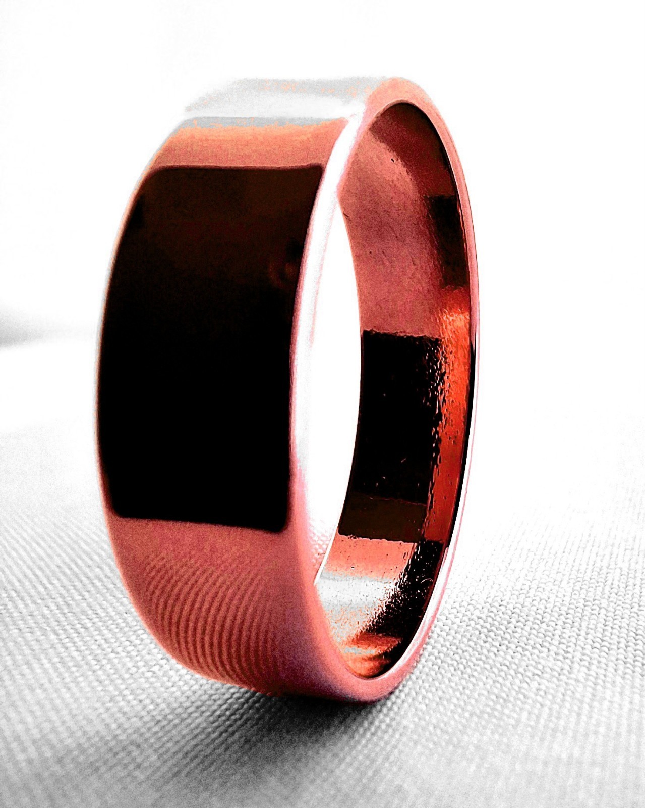 Polished Copper healing ring sizes 4-14
