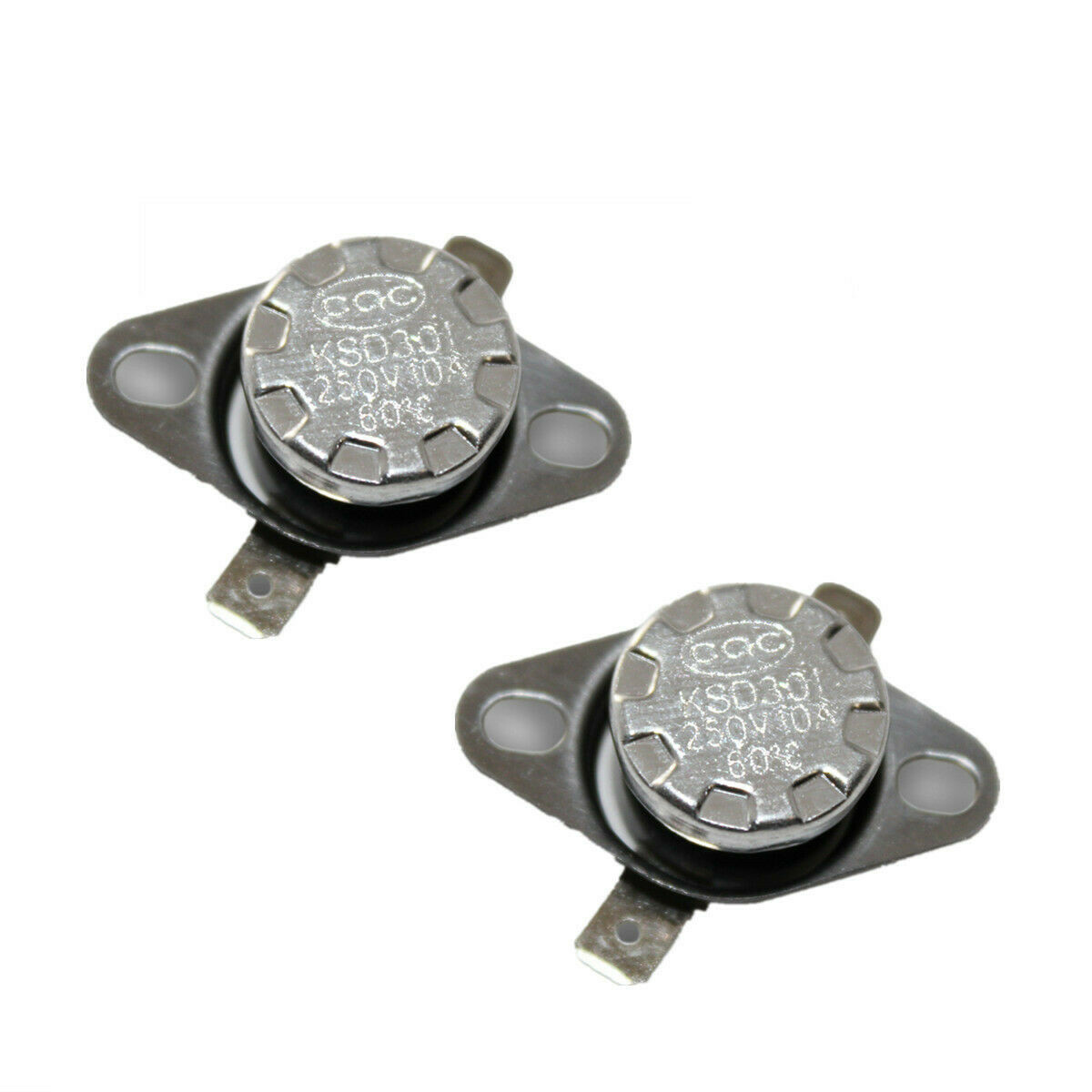 2Pcs KSD301 N.C 85°C Thermostat Temperature Thermal Control Switch 10 Amp 250V