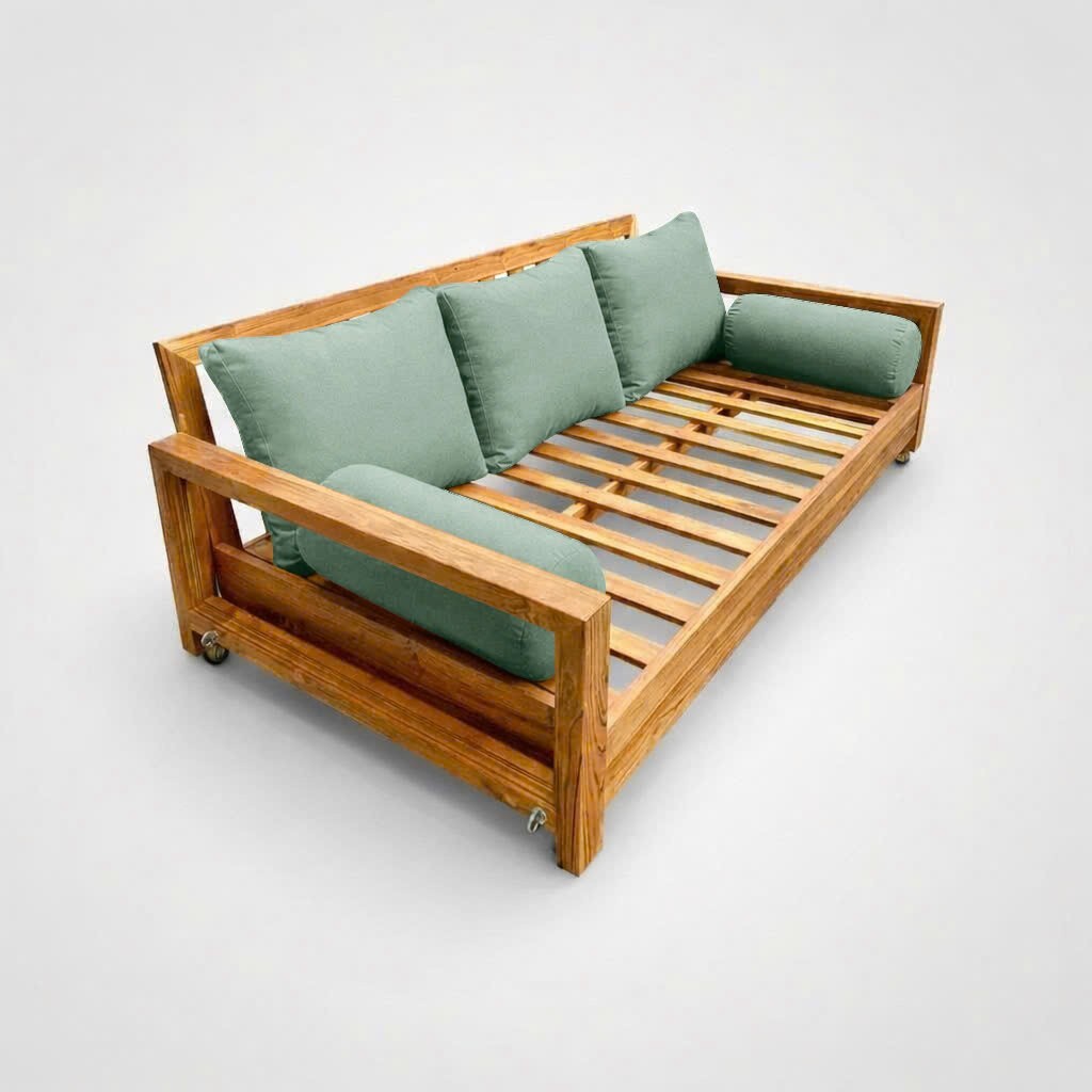 |COVER ONLY| STYLE 3 Twin Bolster Pillow Daybed Porch Swing Knife Edge AD002