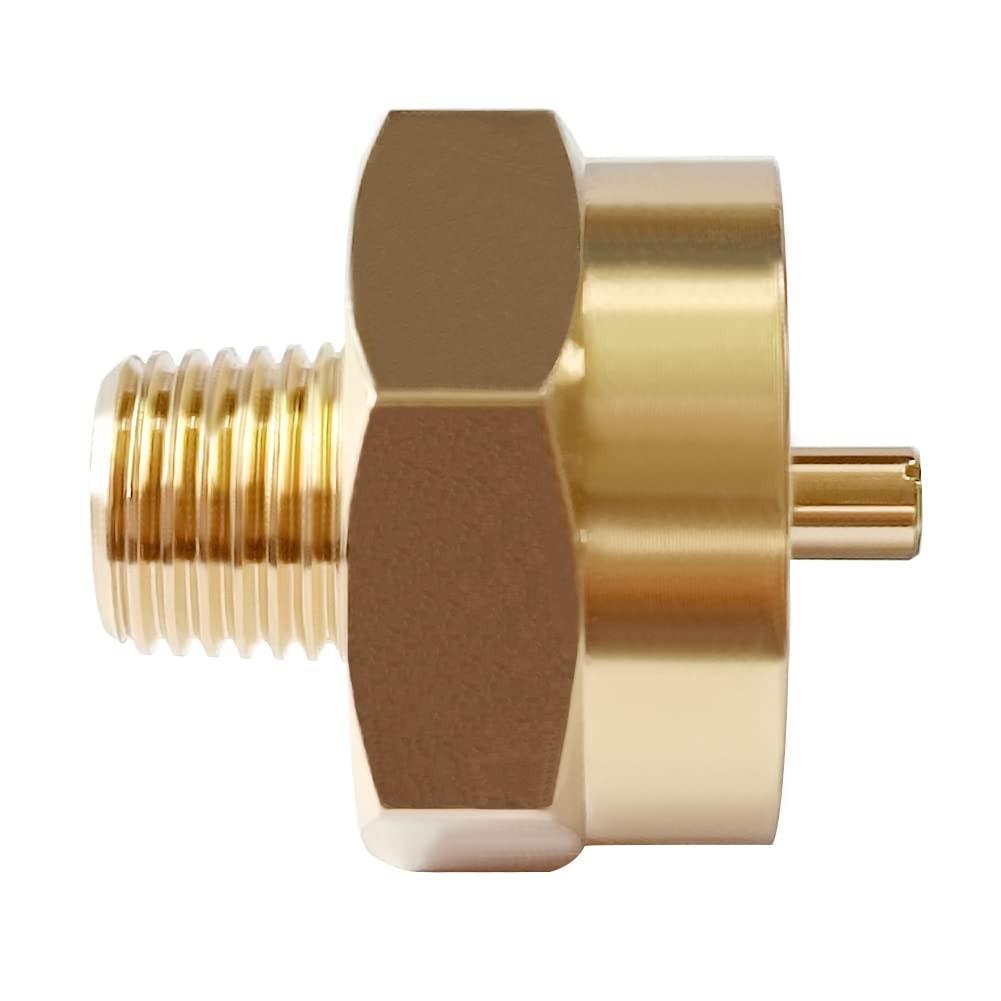 1/4 Male Pipe Thread X 1"-20 Female Universal Fit 1-Lb Propane Tank Throwaway Cy