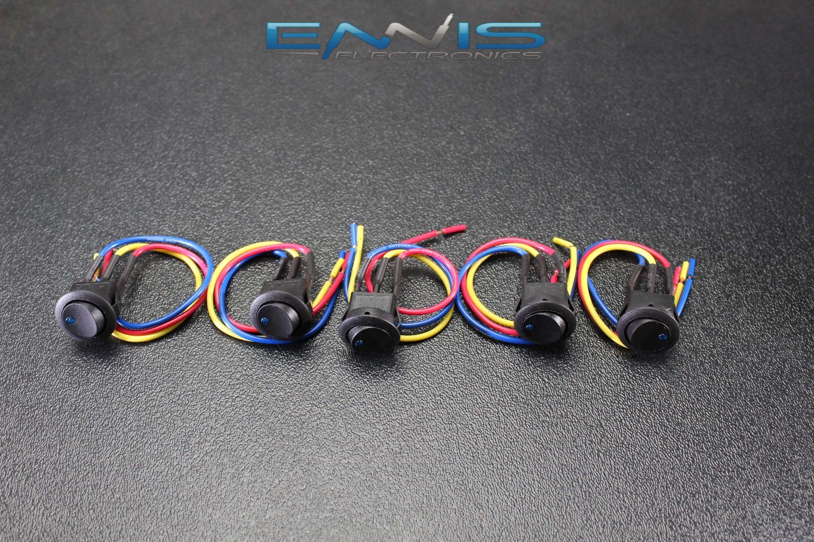 5 PCS ROCKER SWITCH ON OFF BLUE TOGGLE LED 12V 16 AMP 3 PIN IS-EC-RS1216BLU