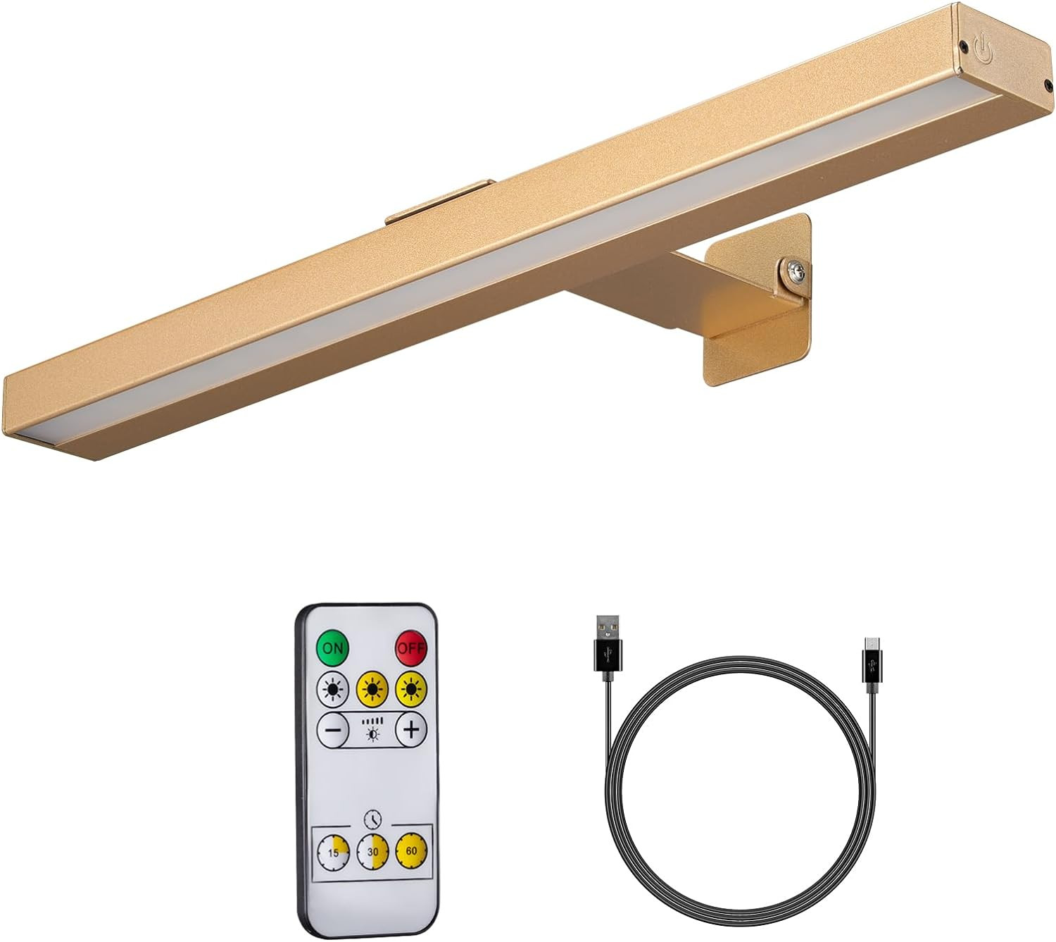 Wireless Picture Lights with Remote, Recgargeable Battery Painting Light Display