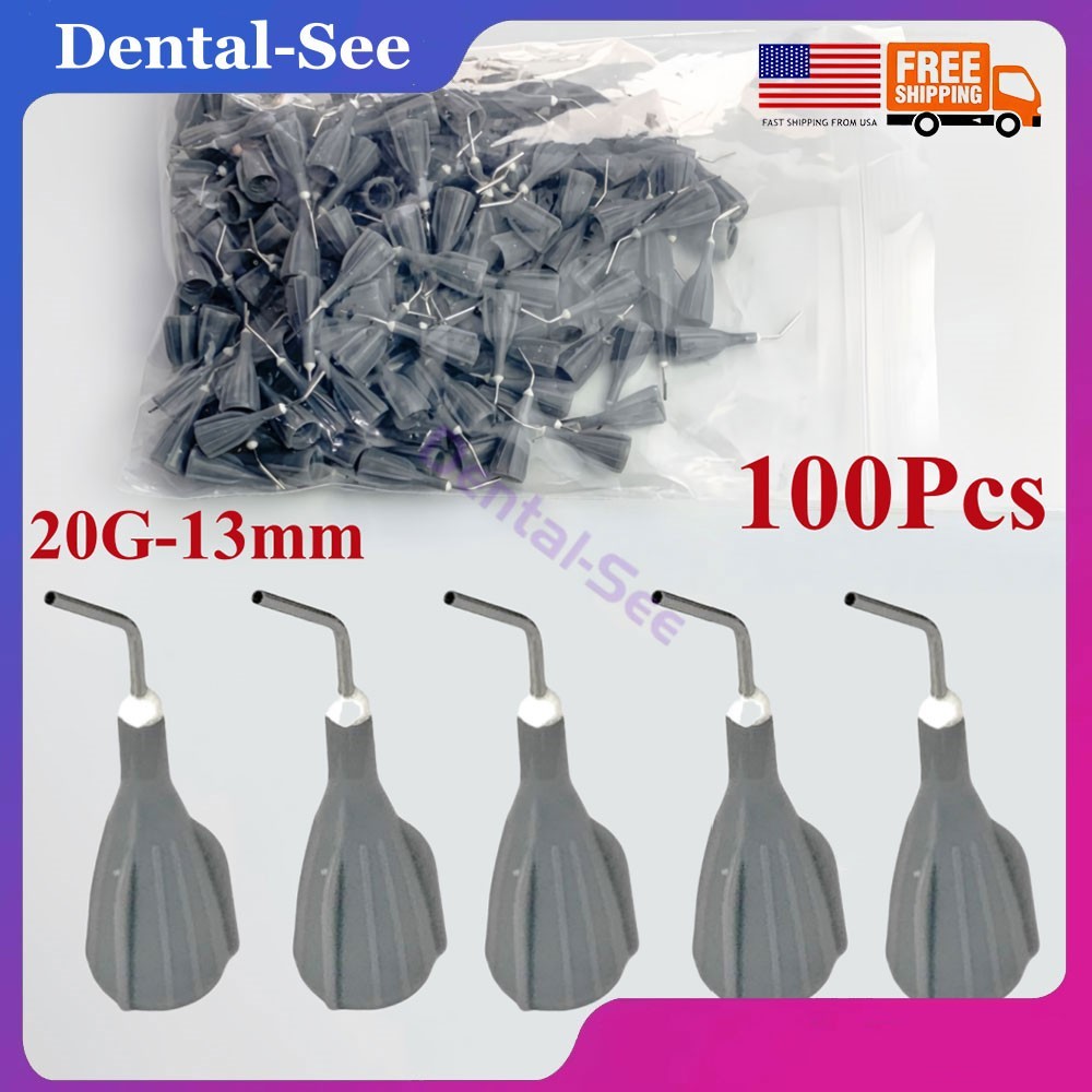Dental Gray Dispensing Tip For Z350 Fits Filtek Z350 Flow Resin Conveyor 20G-13