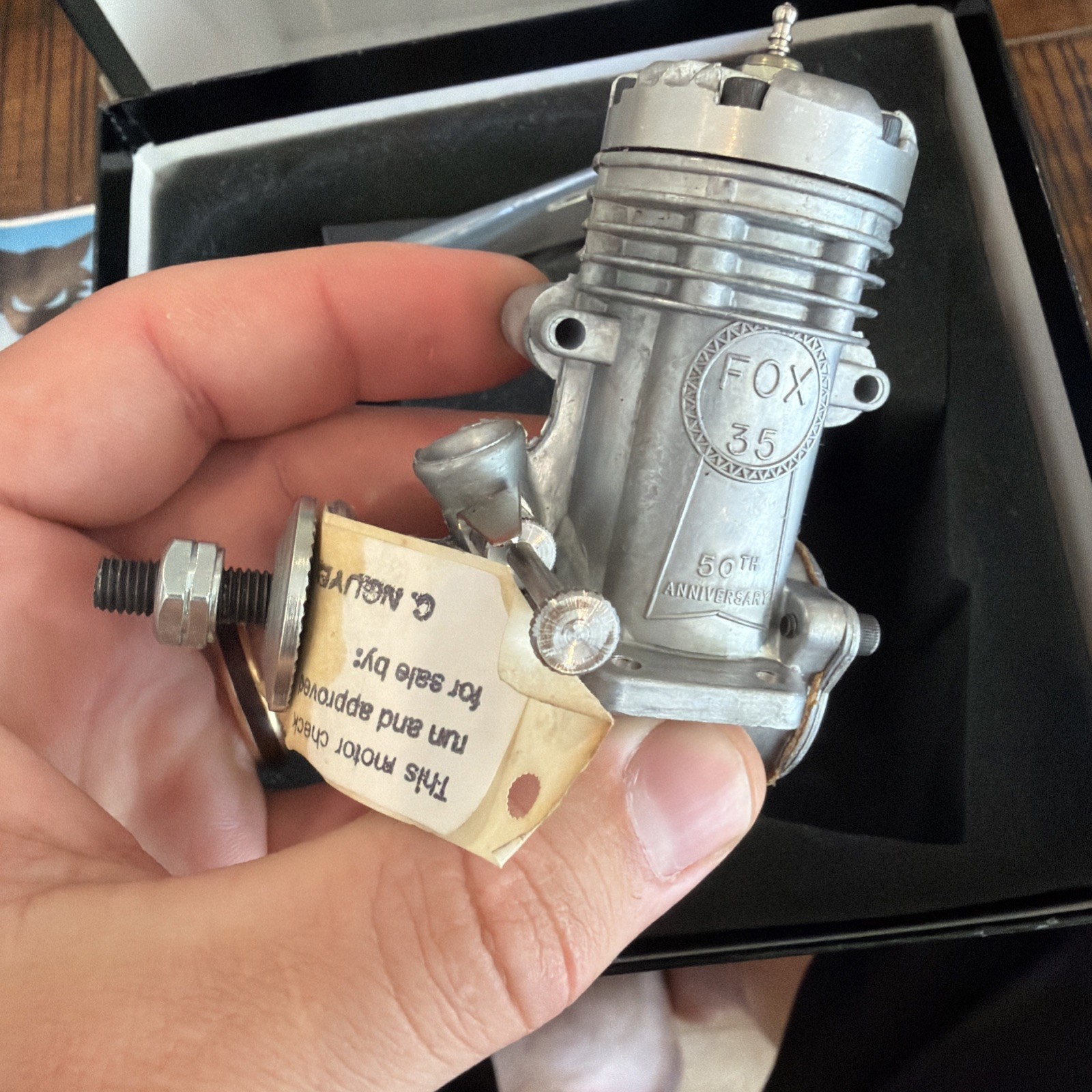 RC Model Airplane Engine Fox 35 Stunt 50th Anniversary Control Line MIB
