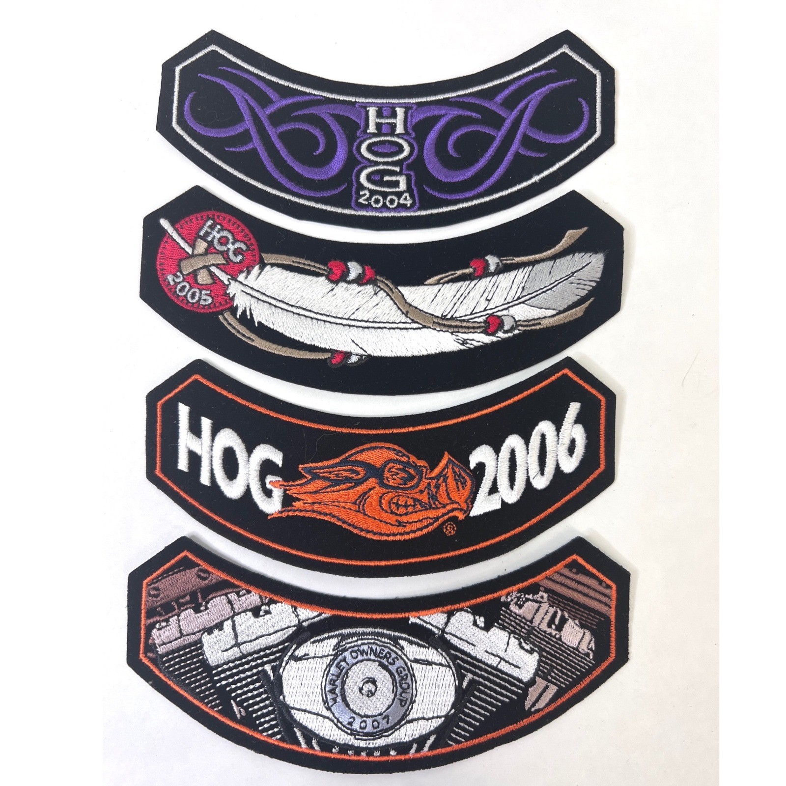 Harley Davidson HOG Annual Rocker Patch Set 2000-2019 Complete 20 Patches