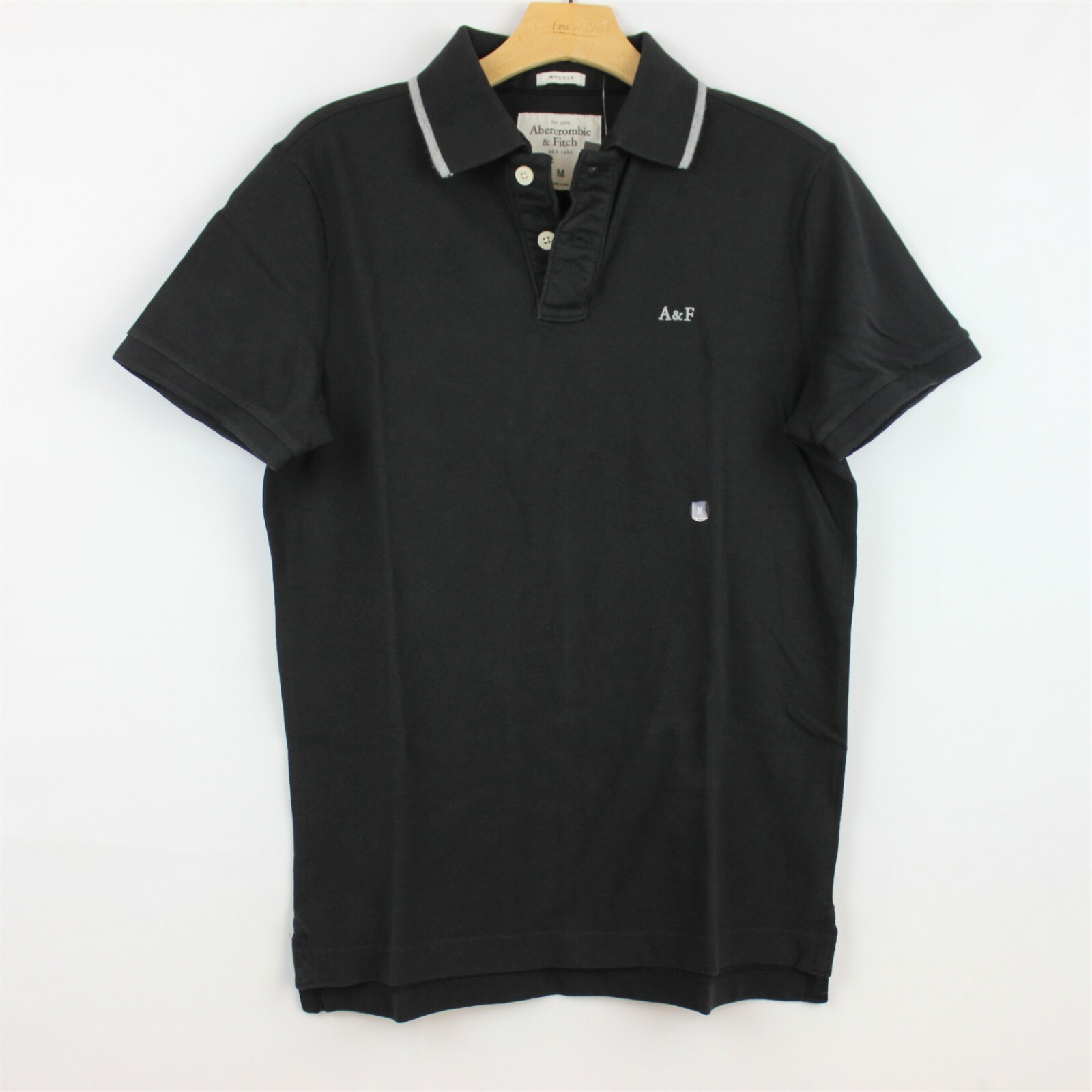 Abercrombie & Fitch Men's Classic Tipped Collar Polo Shirt Size M - New