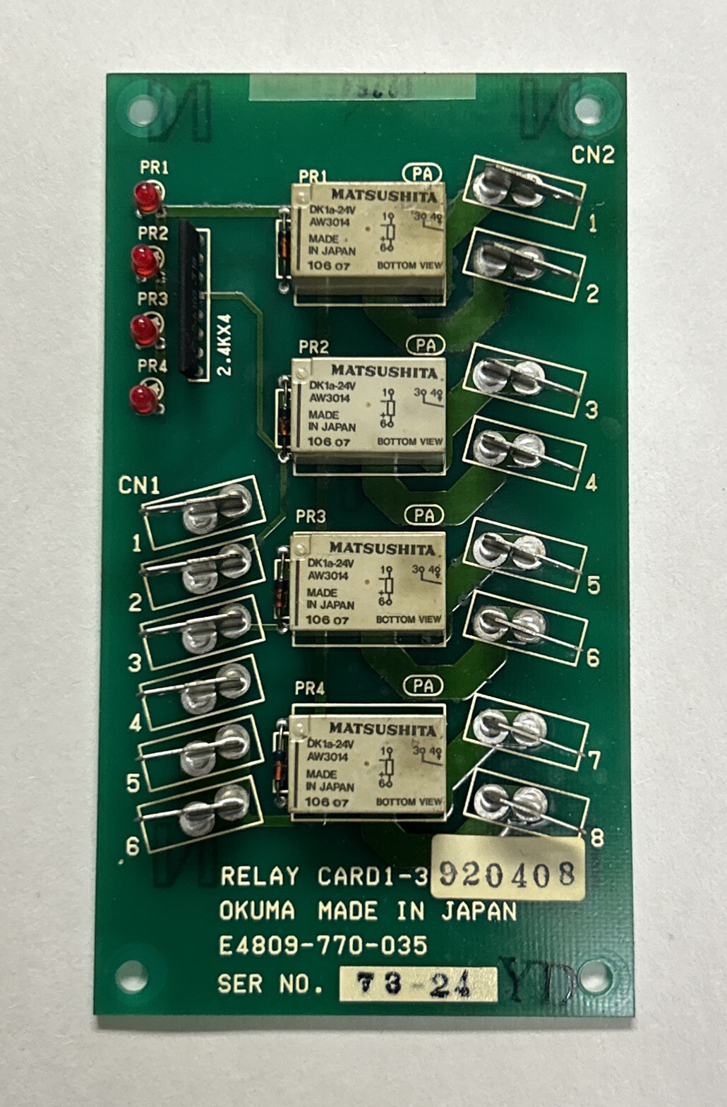 OKUMA,E4809-770-035,RELAY BOARD
