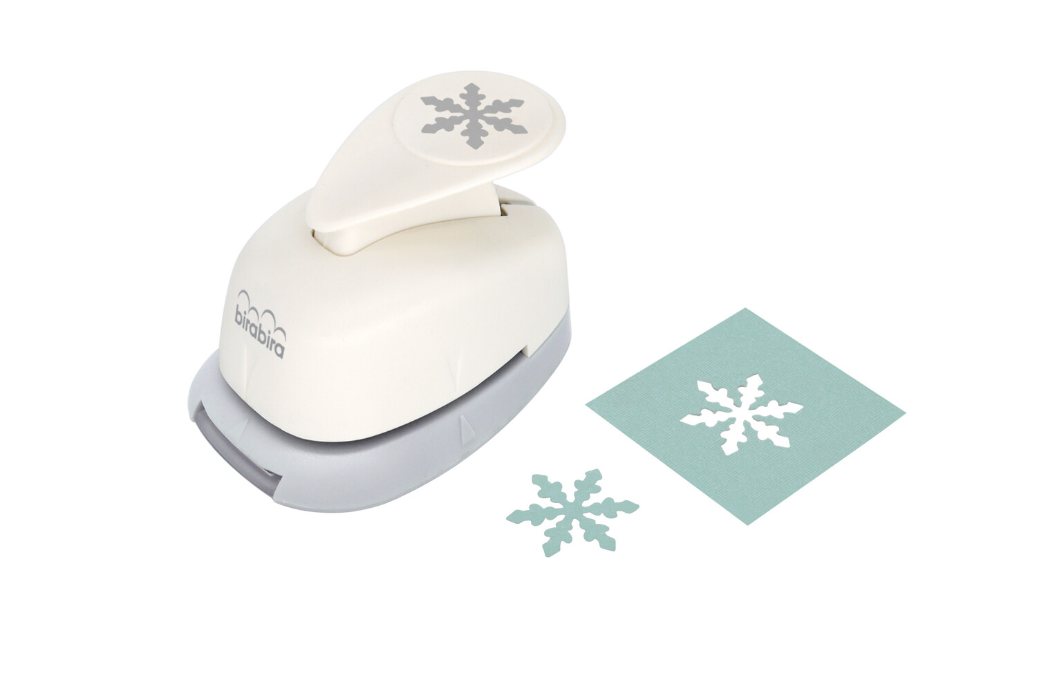 Bira Craft 5/8 inch Snowflake Shape, Christmas Punch, Lever Action Craft Punch
