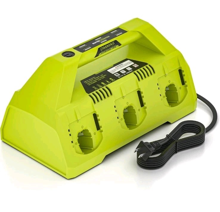 6-Port 18V Fast Charger Station For Ryobi ONE+ P117 P135 P102 P105 Batteries