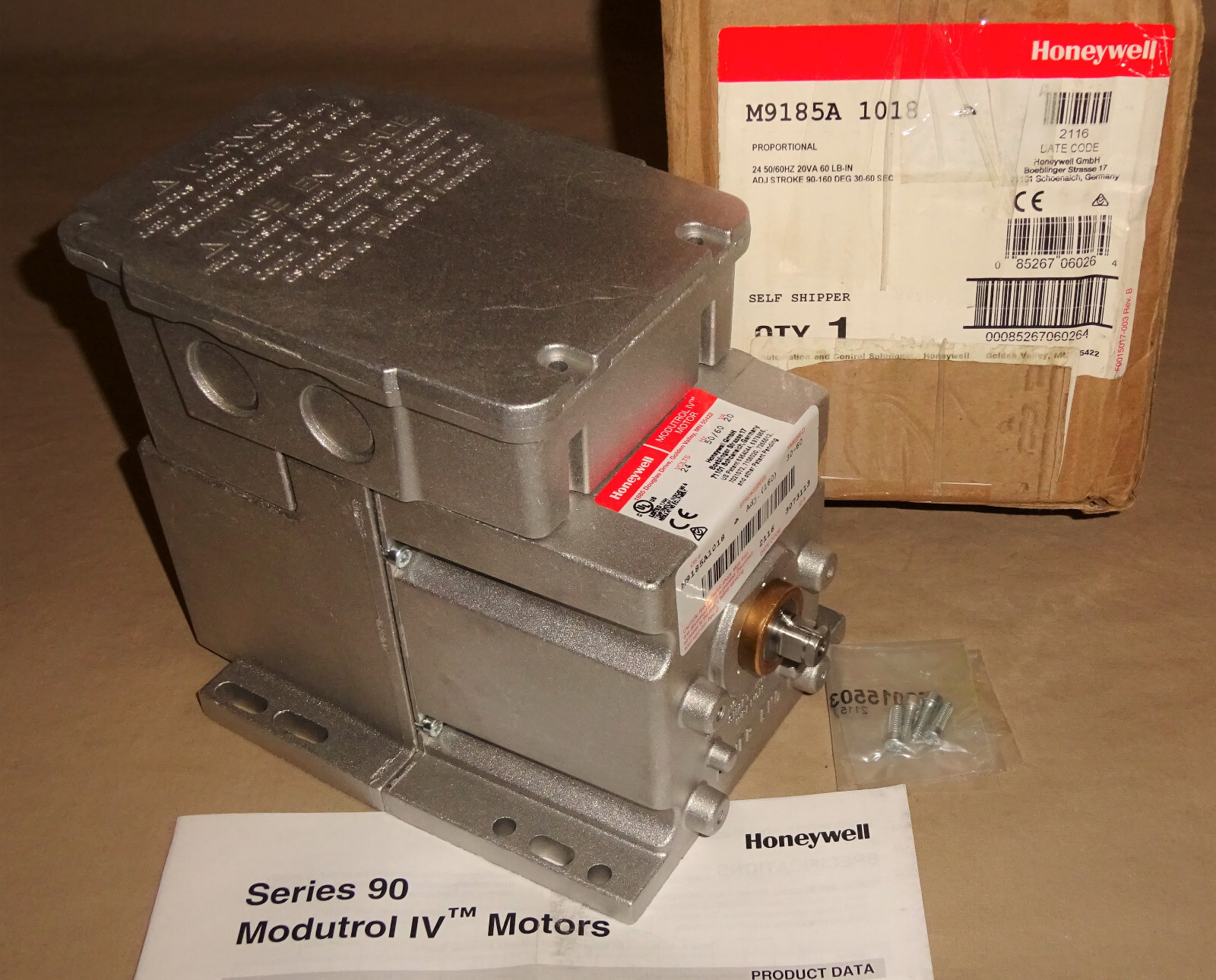 Honeywell M9185A-1018 Modulating Actuator M9185A1018 NEW