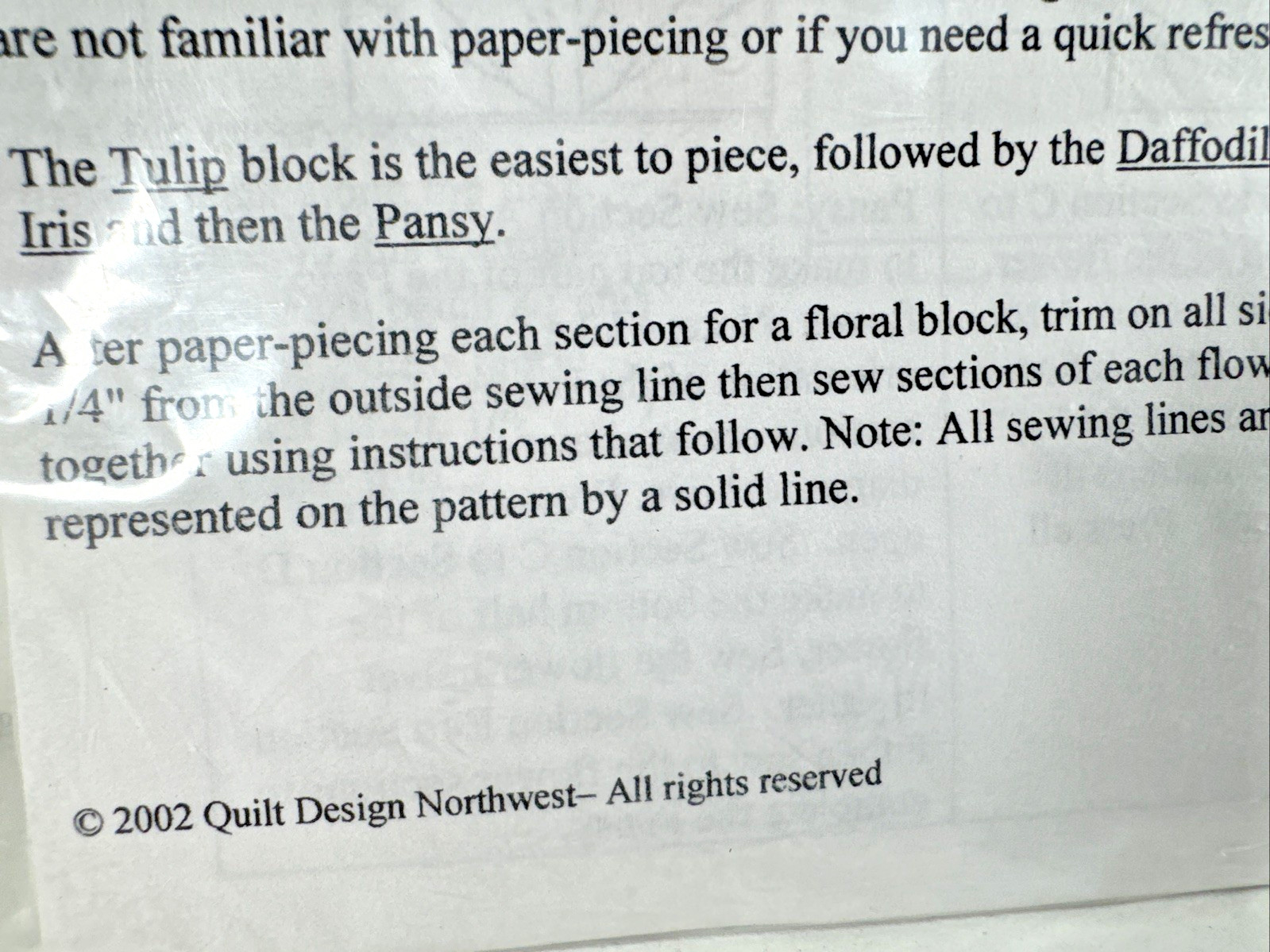 NEW Get Set For Spring Quilt Pattern #Q115 by Quilt Design Northwest