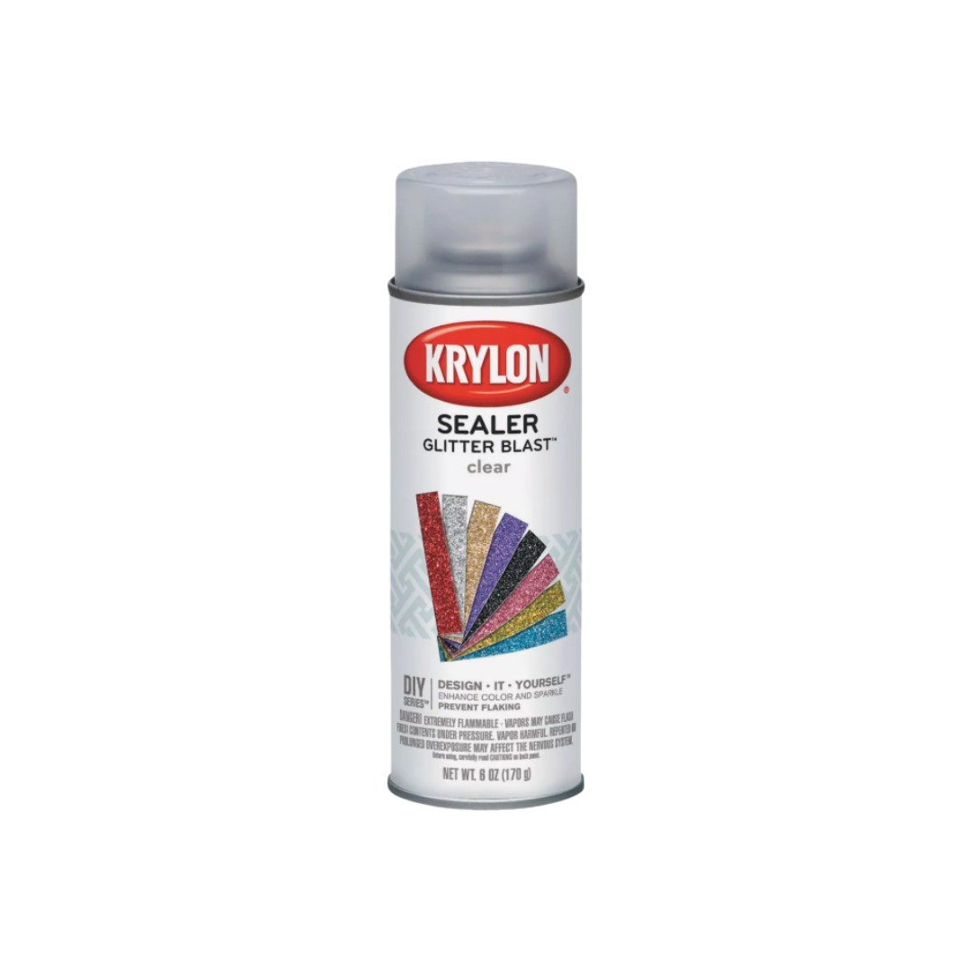 KRYLON 3800 -- Glitter Blast Clear Sealer 6oz 3 Pack