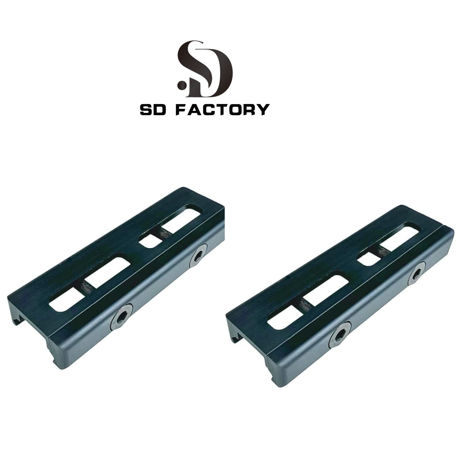 2 Pack Picatinny to M-LOK Adapter Rail 2-FULL-SLOT CP Sight Scope Convert Mount
