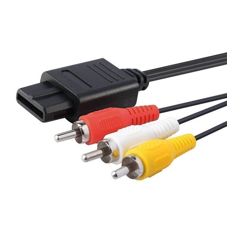 For Nintendo 64 Audio TV Video Cord AV Cable to RCA Super Nintendo GameCube N64