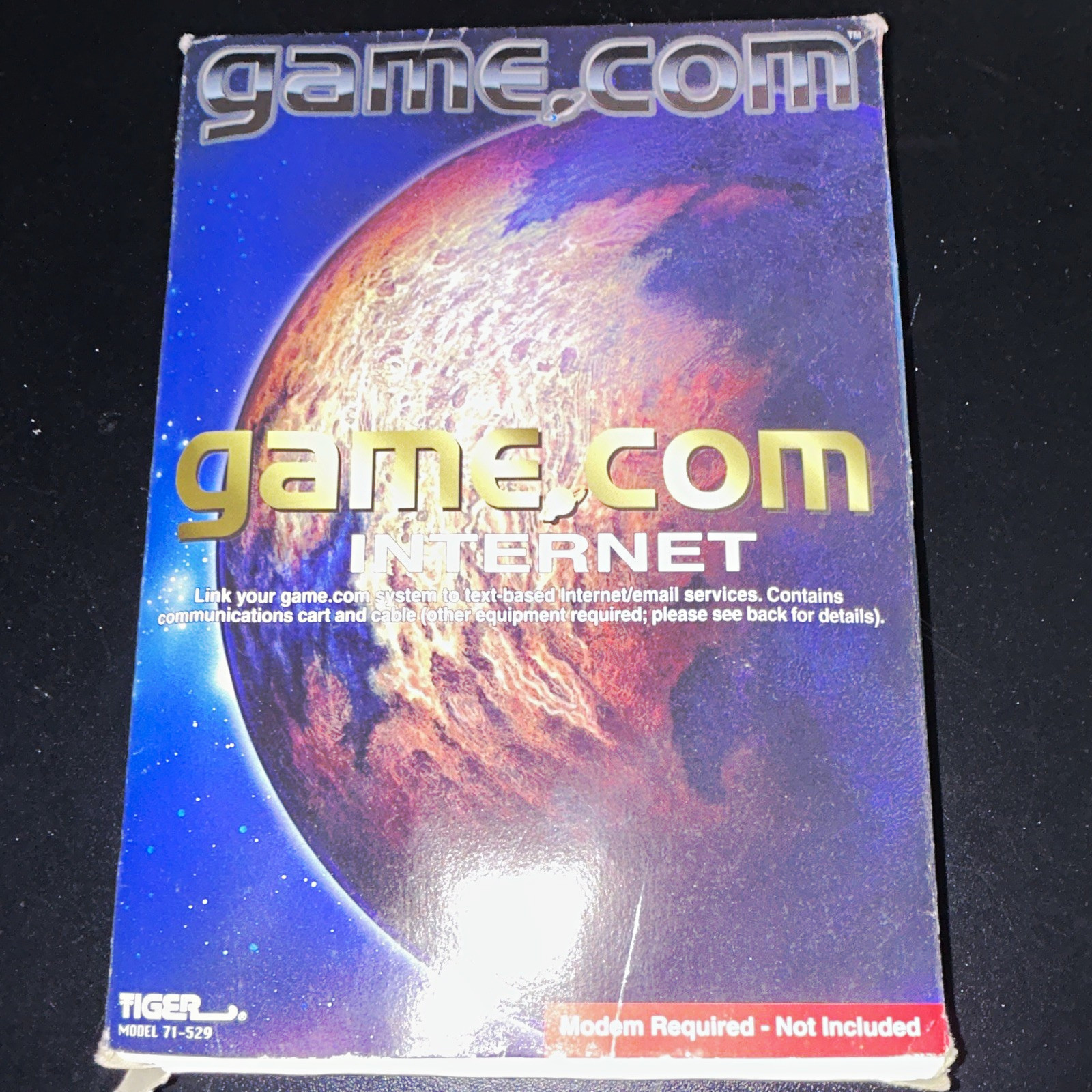 Tiger gamecom Internet Communication Card & Cable Black Model 71-529