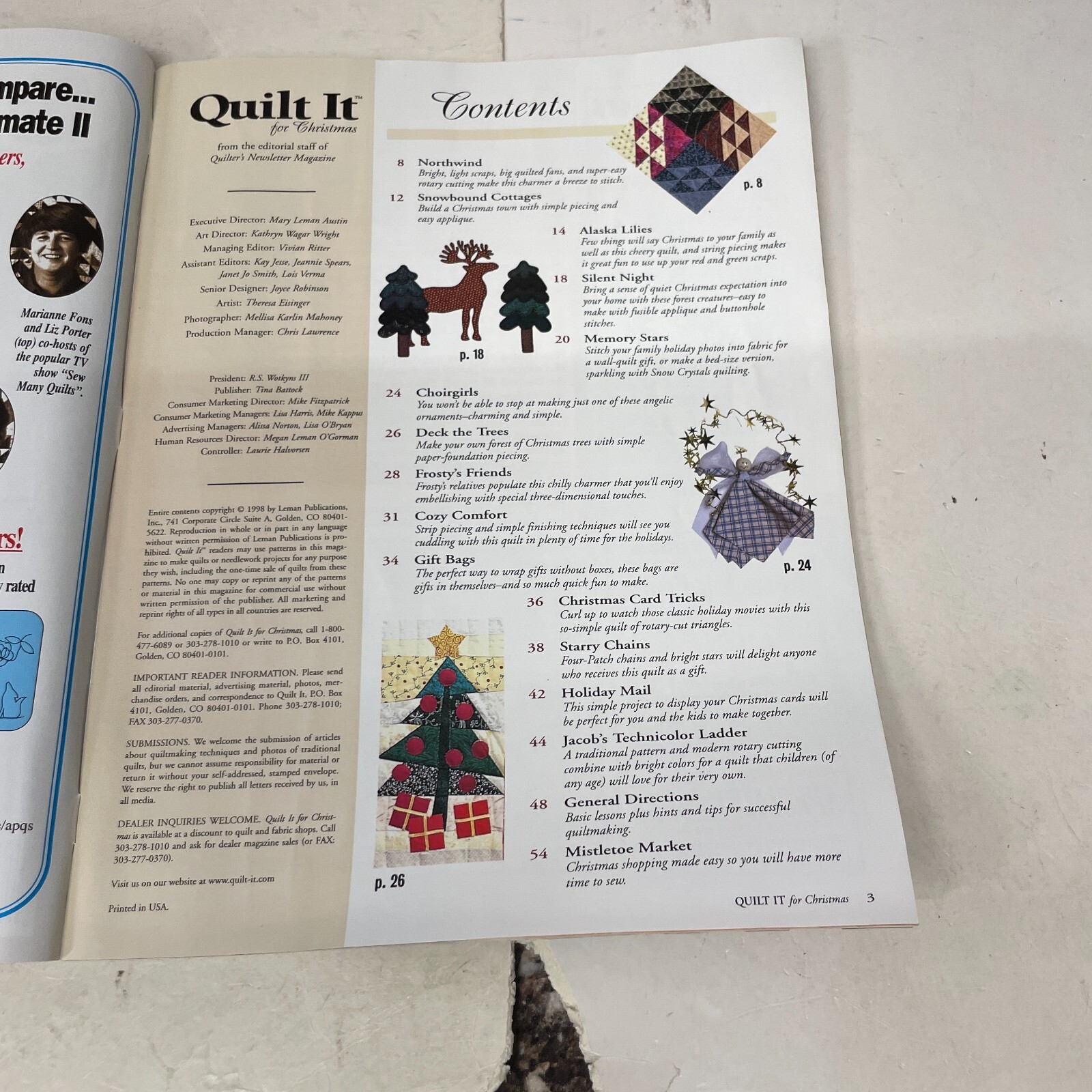Quilt It For Christmas Magazine back issues Quilting
