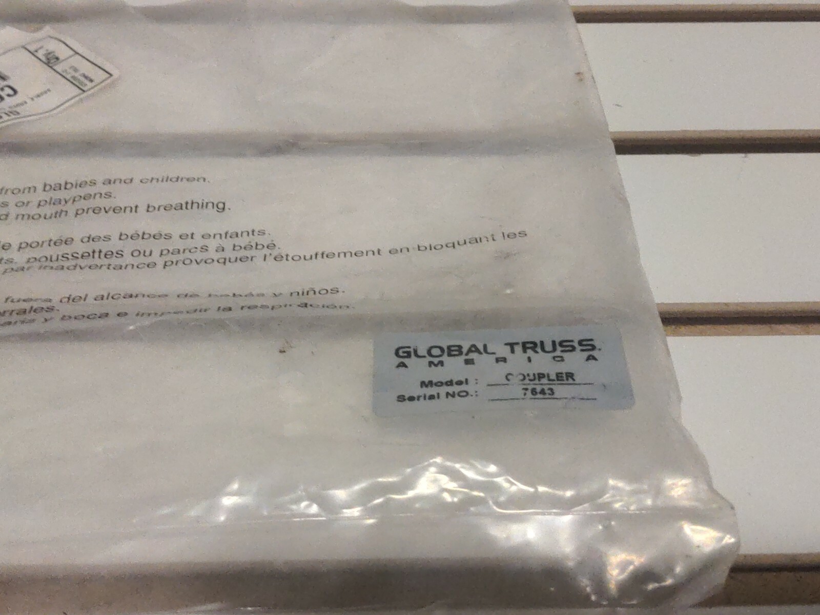 Global Truss Double Ended Coupler 7543