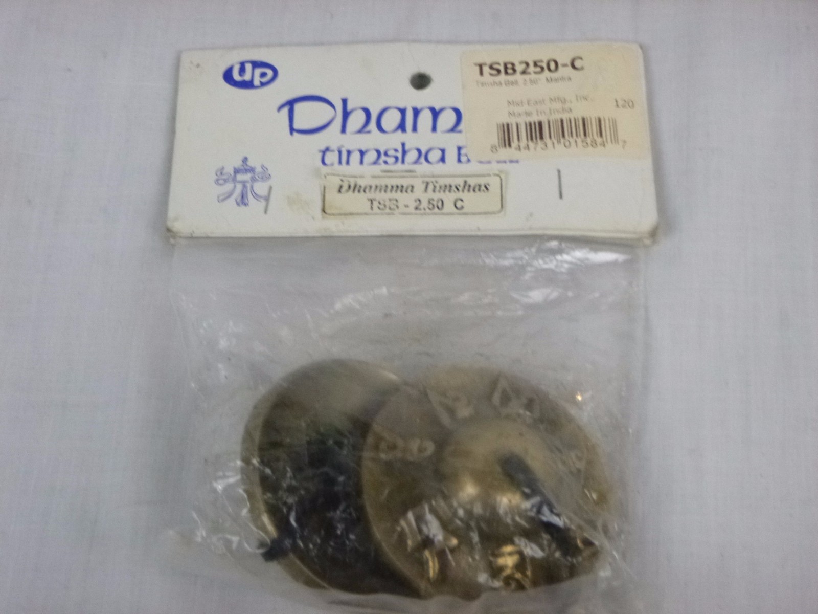 Pr NEW Dharma Timsha 2.5" Bells Handcrafted Percussion Cymbals India