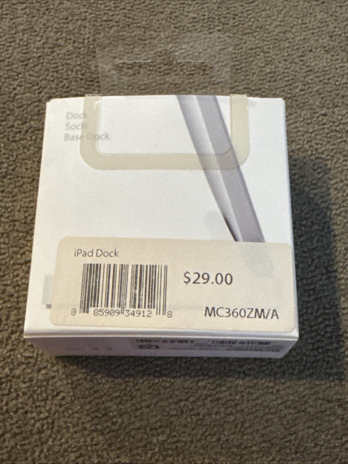 Apple iPad Dock Model A1352 MC360ZM/A EMPTY BOX ONLY (BL)