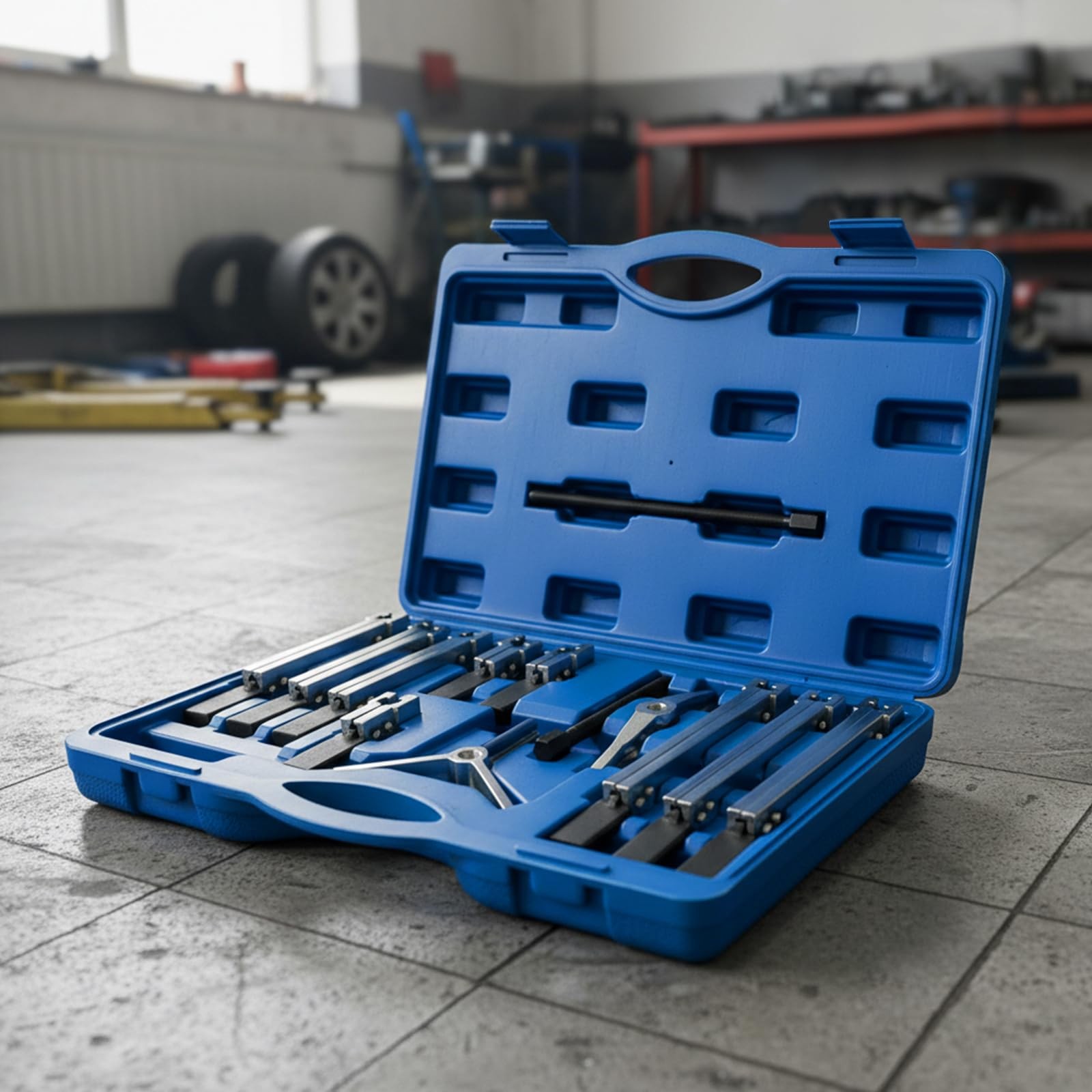 6 in 1 Gear Puller Set 13pcs Reversible Jaws for Bearing Flywheel