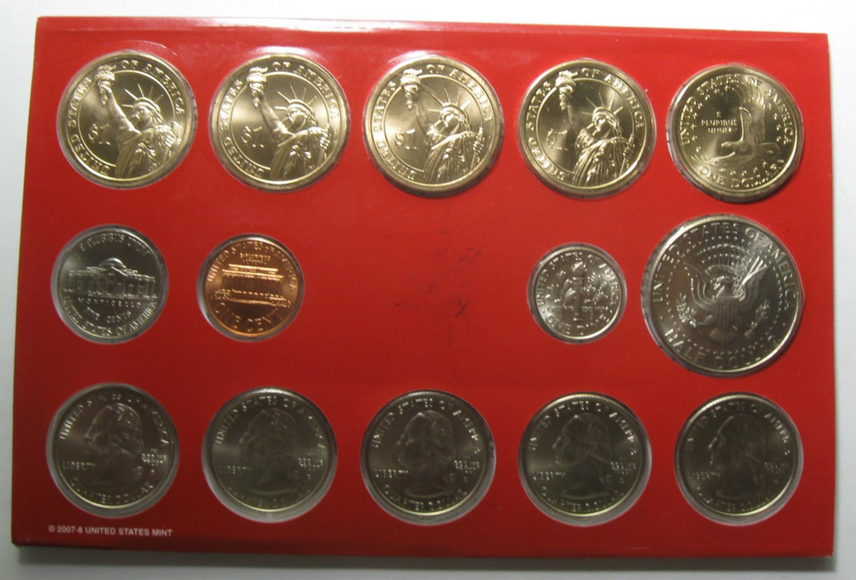 2008 P & D US Mint 28 Coin Uncirculated Mint Set #2
