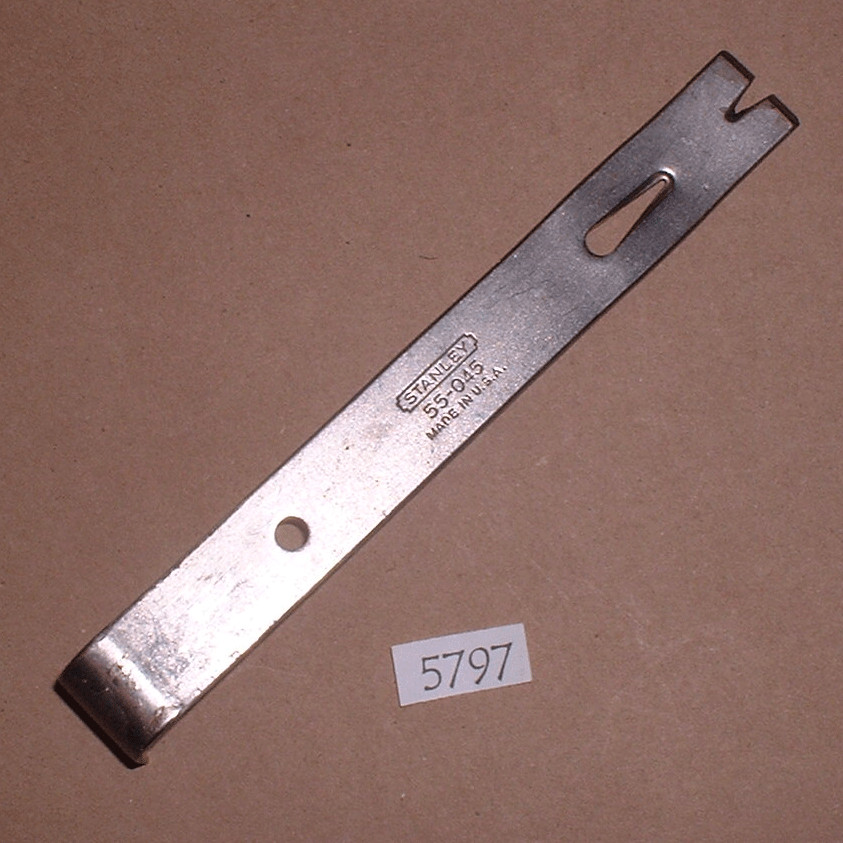 Stanley No. 55-045 Small Flat Steel Pry Bar Nail Puller 7-7/16" ... Made in USA