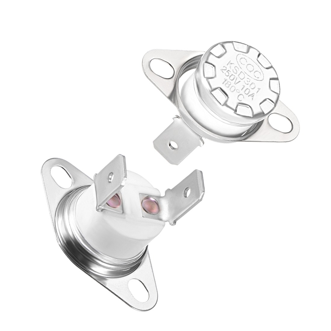 KSD301 Thermostat 180°C/356°F 10A Normally Closed N.C Adjust Snap Disc - 2pcs