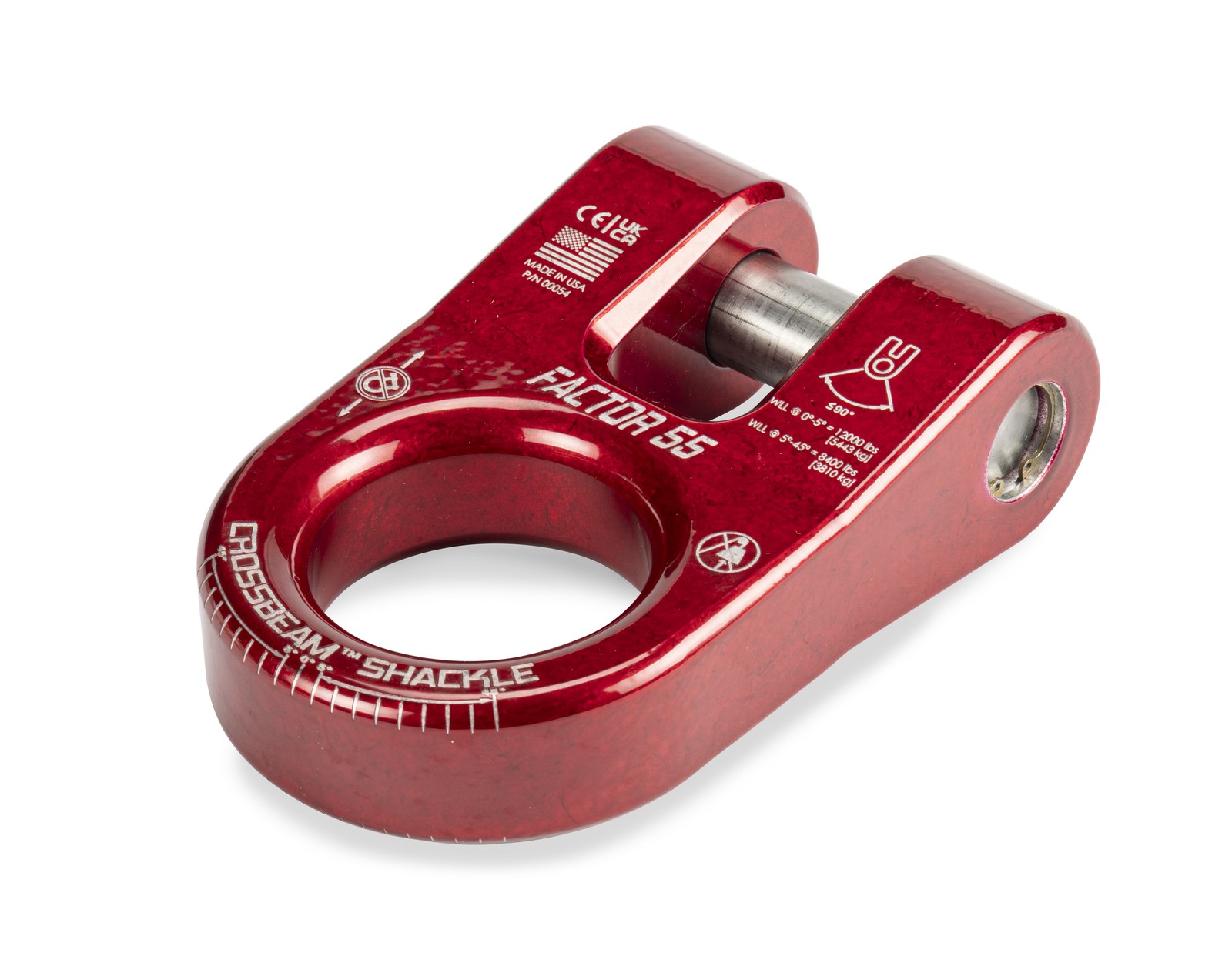 Factor-55 00054-01 Crossbeam Shackle RED