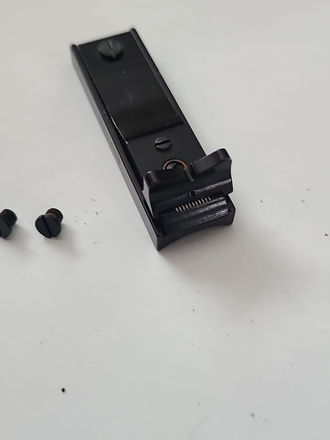 Knight 50 Cal Inline Muzzleloader Adjustable Rear Sight With Screws Black Knight