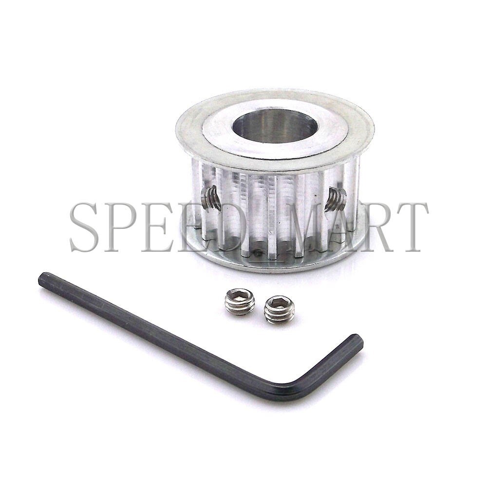 5M HTD5M Aluminum Timing Belt Pulley 20 Teeth 18mm Bore 16mm Width Stepper Motor