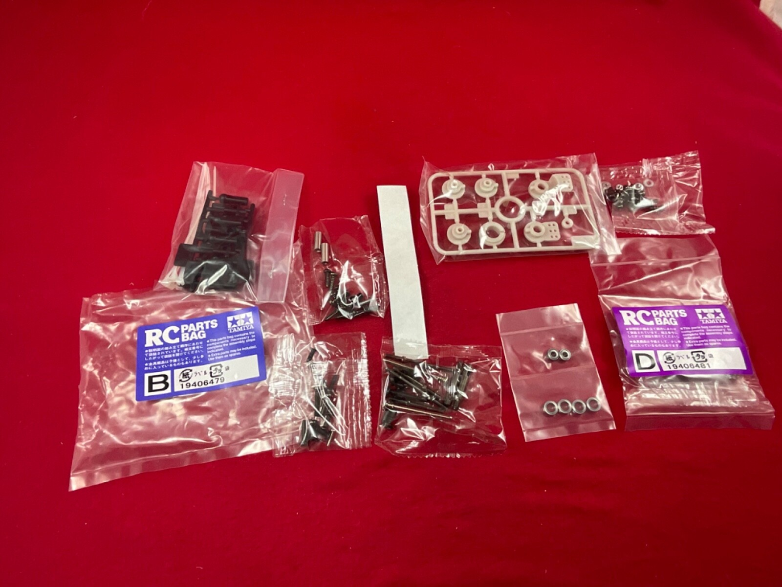 TAMIYA HORNET EVO BAGS B + D SERVO SAVER TURNBUCKLES BEARINGS steering PARTS LOT