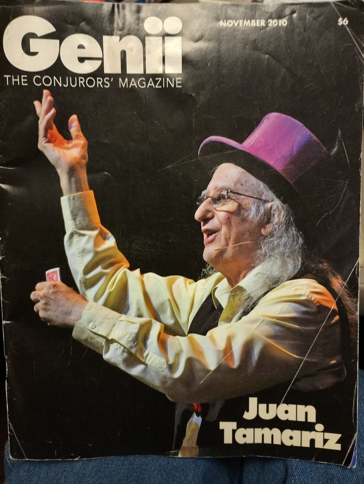 Juan Tamariz Genii Magazine Issue November 2010