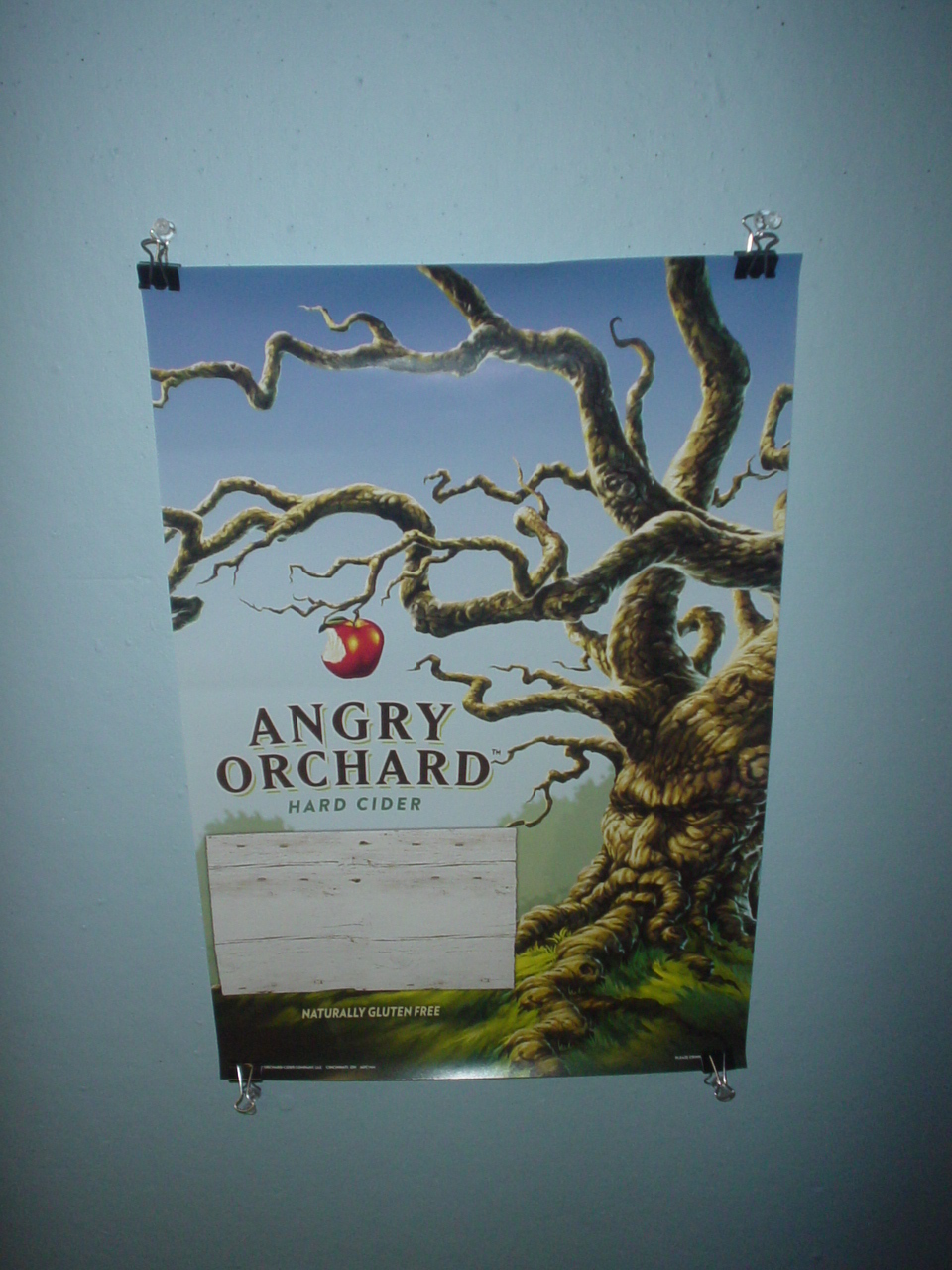 SAM ADAMS ANGRY ORCHARD HARD CIDER POSTER WIZZARD OF OZ ANGRY APPLE TREE POSTER.