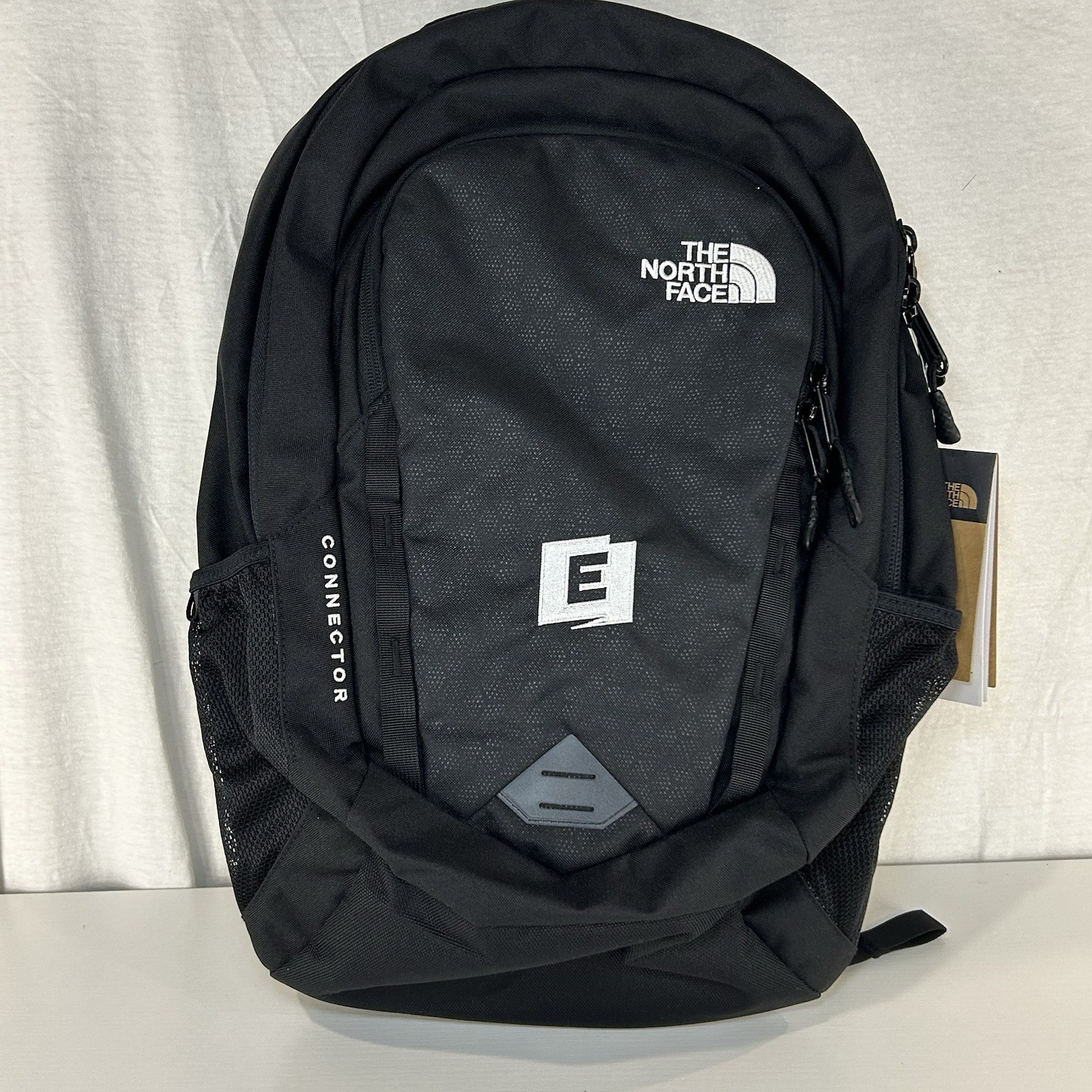 The North Face Black Connector FlexVent Laptop Backpack E Logo NWT